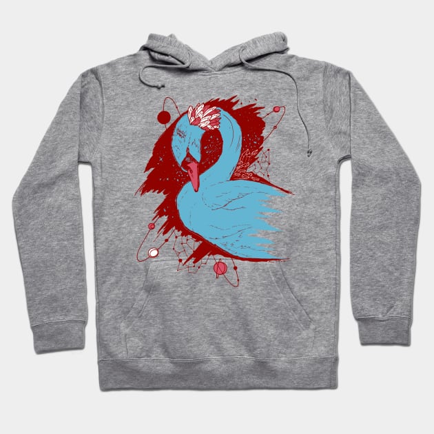 Pastel Tones Swan Among The Stars Hoodie by kenallouis